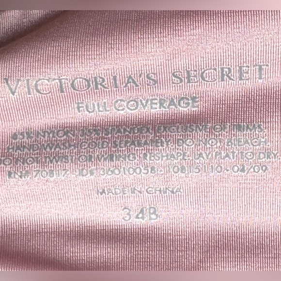 Victoria's Secret Plush Padding Full Coverage Bra - Size 34B - Picture 4 of 4